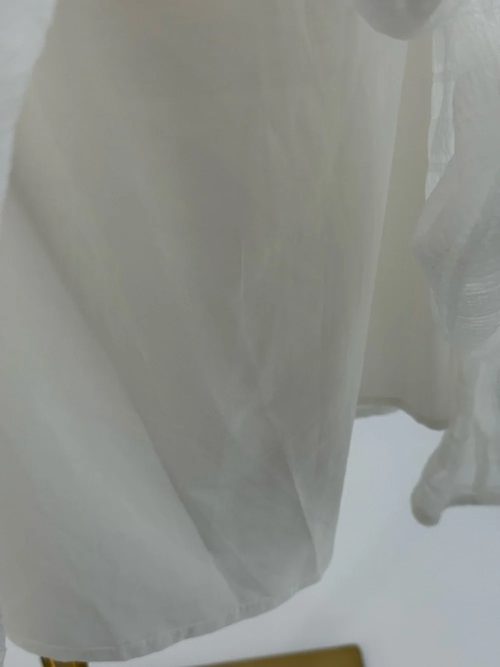 ASTR The Label White Puff Sleeve Midi Romantic Tiered Summer Dress, Square Neck - Picture 15 of 16
